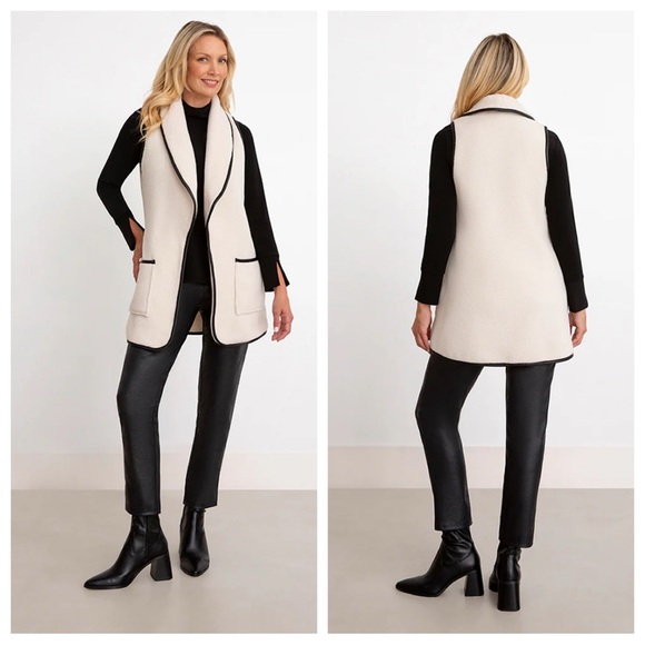 Sympli Jackets & Blazers - Sympli Polar Fleece Vest With Pockets Size Small